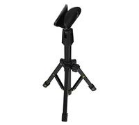Lurrose Desktop Microphone Stand Alloy Material Black for Podcast Mic Stand Setup Microphone Tripod Bracket Compact Design for Easy Storage