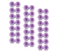 Lurrose Diamond-shaped Purple Eyelash Extension Glue Cup with Two Holes, Volume Lash Grafting Pallet for Professional Eyelash Extension Supplies and Volume Lashing Tools