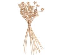 Lurrose Diffuser Sticks 9.84 Inch Aromatherapy Essential Oil Rods Natural Rattan Reed Diffuser Accessories 20 Pack for Home Indoor Use and Decor