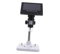 Lurrose Digital Microscope with Bracket Magnification for Industrial and Educational Use Stable Stand and LED Light for Observation