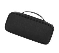 Lurrose Digital Packing Bag Cable Organizer Portable Sundries Organizer with Handle New Jacquard Fabric Design Lightweight for Outdoors and Backpack Use Black