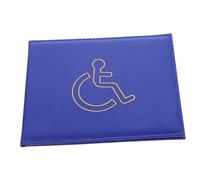 Lurrose Disability Card Holder Id Protective Cover Card Slots Disabled Badge Holder for Car Wallet
