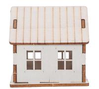 Lurrose Diy Christmas Village Kit Miniature Wooden House Building Kit Diy Craft For Kids And Adults 3d Puzzle For Christmas Party Holiday Decoration