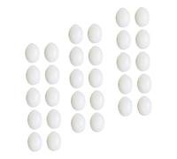 Lurrose DIY Decorative Eggs Laying Egg Props Realistic Solid Plastic 3.5X3.5X2.5Cm for Interior Decoration and Bird Breeding