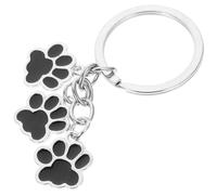 Lurrose Dog Paw Keychain Keychain Kawaii Simple Alloy Portable Decorating House Keys Lightweight Purse Charm for Pet Lover Women at Weddings and Graduation Exquisitely Polished Smooth