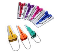 Lurrose Double and Single Fold Bias Tape Maker 6mm to 25mm Fabric Binding Maker Tool for Quick and Efficient Binding with Accurate Edge Control for Garment Making the Go Quilting