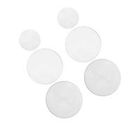 Lurrose Double Convex Glass Lens Set Optical Lenses 50mm Diameter 6pcs for Demonstrating Optical Principles and Scientific Experiments in Classroom Demonstrations and Labs