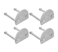 Lurrose Double Row Roller Skate Bracket Plates Shock Absorption Hardware with Four Wheel Mounting Accessories and Rear Washer Nut for Smooth Quad Skating