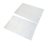 Lurrose Double Sided Photo Background Paper with Brick and Marble Texture Coated Material for Flat Lay Food Cosmetic Jewelry Photography Versatile Studio Backdrop for Social Media and