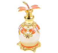 Lurrose Dragonfly Stone Essential Perfume for Refillable 15ml Bottle Storage, Glass Alloy Material Artificial Adornment, Lovely Orange Design Oil and for Home Décor