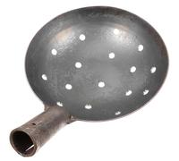 Lurrose Drainage Leakage Spade Round Head Garden Sifting Metal Sand Sifter Sifting Scoop Portable Sifting Mud and Muck Concrete Stainless Steel Replace
