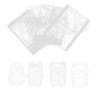 Lurrose Dried Flower Bookmark Kit for Crafts with Plastic Pressing Tool, DIY Pressed Dried Flowers Set, Silver Colour, for Beginners and Creative Making