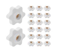 Lurrose Drive Walker Accessories 20pcs Rollator and Walker Handle Adjustment Knobs | M6 Plastic and Copper Replacement Parts | Ergonomic Design for Senior Mobility Aid