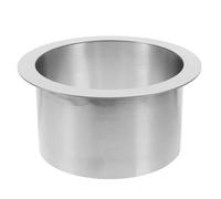 Lurrose Drop-In Stainless Steel Trash Chute Grommet Round Built Waste Disposal for Airport and Hospital Workbenches