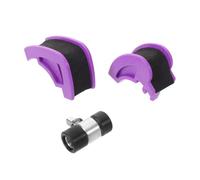 Lurrose Drum Pedal Cam Replacement Kit for Bass Drum Pedal Metal Construction with Consistent Rebound and Universal Fit Includes Left Right and Spare Purple Drive Cams