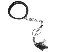 Lurrose Dubai Men’s Black Polypropylene Tassel Headband Scarf Arabian Costume Accessory Traditional Head Wrap for Middle Eastern Dress