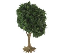 Lurrose Dwarf Landscape Trees for Model Train Scenery, Petite Miniature Trees with Base for Crafting and Architectural Scenes, Spring Green