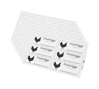 Lurrose Egg Produce Date Labels 240 Self-Adhesive Stickers 40 Sheets for Chicken Egg Cartons Food Dating