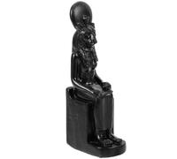 Lurrose Egyptian Sphinx Resin Figurine Ancient Pharaoh Statue Black Tabletop Ornament Home Sphinx Decor Mythology Sculpture for Living Room and Office