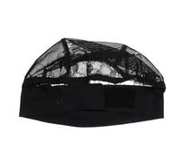 Lurrose Elastic Ice Silk Wig Cap Adjustable Lace Hair Net Breathable Mesh Wig Base for Women Suitable and Daily Wear