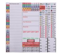 Lurrose Electrical Box Sticker PVC Label Stickers for Electric Breaker Panel Format Distribution Panel Labels Easy to Read and Install for Substations