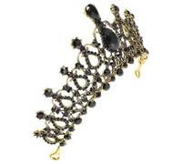 Lurrose Elegant Baroque Rhinestone Tiara Crown with Alloy Material and Delicate Design, Hair Decor and Photo Props for Celebration and Thanksgiving Banquet Accessories