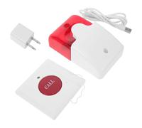 Lurrose Emergency Call Button for Elderly and Disabled Wall Mounted White Plastic Alert Button with Dual Audiovisual Alarm and High Sensitivity for Nursing and Public Restrooms