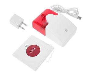 Lurrose Emergency Call Button for Elderly and Disabled Wall Mounted White Plastic Alert Button with Dual Audiovisual Alarm and High Sensitivity for Nursing and Public Restrooms