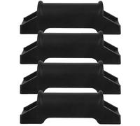 Lurrose Ergonomic Gaming Chair Footrest Sliders 4Pcs Replacement Pads for Office and Desk Chairs Footrest Attachment with Convenient Sliding Rails