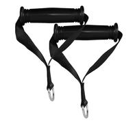 Lurrose Exercise Cable Handles Heavy Duty Soft Nylon Grip Resistance Band Handles for Pulling Lifting Fitness Training Gym Equipment Accessories 2Pcs Set for Home Workout and Strength