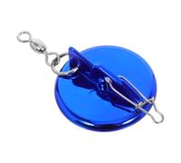 Lurrose Fishing Disc Diver Deeper Diver with 8-shaped Swivel Clip, Stainless Steel Plastic, Blue, Reduces Water Resistance, Precise Angle Adjustment, Sea Trolling Deep Sea Angling Gear