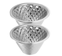 Lurrose Flashlight Reflector Cup Accessory 2 Pieces Aluminum Spotlight Shade 30X16.5X11Mm for Indoor and Outdoor Lighting Repair