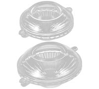 Lurrose Floating Candle Mold 2pcs DIY Plastic Candle Making Molds 5x2.8cm 7x3.6cm Floating Cake Shape for Handmade Crafts and Home Decor