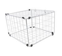 Lurrose Foldable Iron Cat Cage Pet Carrier for Indoor Outdoor Use Practical Cat Supplies Secure Design for Travel and Home Random Color