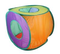 Lurrose Foldable Pet Portable Tunnel for Cats and Kittens Polyester Square Cat Tunnel Designed to Emotions and Provide Indoor Exercise for Active