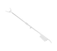 Lurrose Foldable White Plastic Reachers Grabbers and Pick up Tools with Extended Handle Lightweight Trash Grabber Tool for Elderly and Seniors for Waste Collection and Daily Use