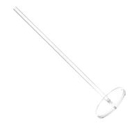 Lurrose Freestanding Acrylic Toilet Paper Roll Holder Stand with Spare Storage for Bathroom, Standing Toilet Roll Organizer Rack for Spare Tissue and Kitchen Towels