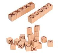 Lurrose French Five Chess Intelligent Chess Game Wooden Educational and Lasting Endurable for Creative Learning and Brain Development