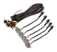 Lurrose Front Grille LED Light 8w 12v Yellow Marker for 12v Vehicles | ABS and LED Build, Amber Effect, for Car Enthusiasts, Night Driving, Vehicle Modification