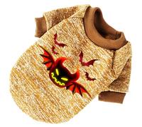 Lurrose Funny Pumpkin Shape Pet Outfit for Dogs and Cats in Khaki, Made of Pure Cotton Practical Use and Easy to Take, for Photo Shoots and Walking, Suitable for 2kg to 4.5kg