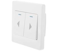 Lurrose Garage Door Push Button Switch Wall-mounted Control 2-button Abs Material Simple Structure Not Easy to Deform or Break Suitable for Commercial and Home Supply Use