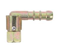 Lurrose Gas Cooker Tube Adapter: 1/2 Inch Elbow Fittings Threaded Gas Inlet Joints - Easy Installation Steel Structure Connector Accessory