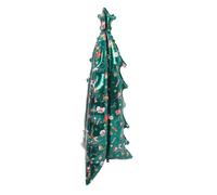 Lurrose Giant Inflatable Christmas Tree Balloon Decoration Self-standing Colorful Foil Xmas Party Centerpiece Quick Inflation Reusable Holiday Balloon for Festive Event Layouts