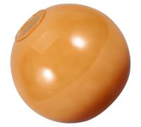 Lurrose Glass Lampshade Replacement for E27 Socket, 150mm Gradient Yellow Double-Hole Glass Globe, Ceiling Light Fixture Cover for Pendant and Chandelier