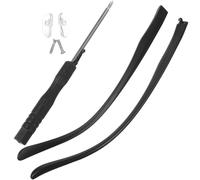 Lurrose glasses replacement temple eyeglasses arm black universal glasses replacement temple TR90 1 pair for sunglasses men women