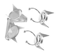 Lurrose Glazing Clamps with Control for Pottery 4pcs Stainless Steel, Rust Resistant Glaze Clips and Precise Glazing Work and Clay Clay Ceramic for Pottery