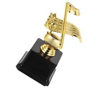 Lurrose Golden Plastic Singing Trophy Awards for Music Competitions and Game Rewards, Light in Weight and Easy to Store Symbol of Honour for School Music Performances