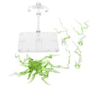 Lurrose Green Plastic Action Figure Stand with Wear Resistance round Shape for Displaying Dolls and Action Figures on Desktop