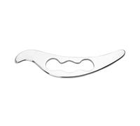 Lurrose Gua Sha Fascial Knife Stainless Steel Massage Scraper Tool Face Gua Sha Board Tool Muscle Relief Scraping Plate for Facial Relaxation and Skin Tissue Massage