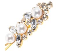 Lurrose Hair Clips for Thin Hair with Pearl Design Chic Styling Alloy Material Wedding Hair Pieces for Brides